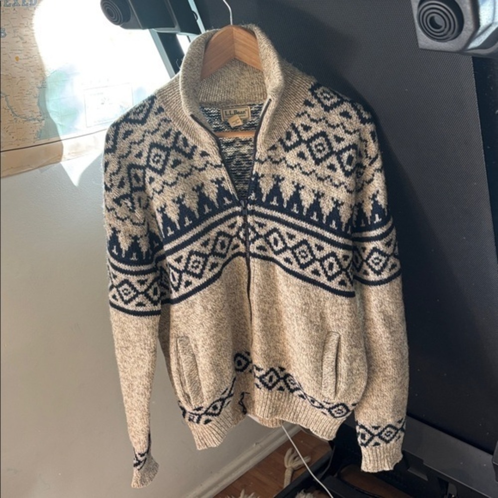 Vintage LL Bean Cardigan Sweater